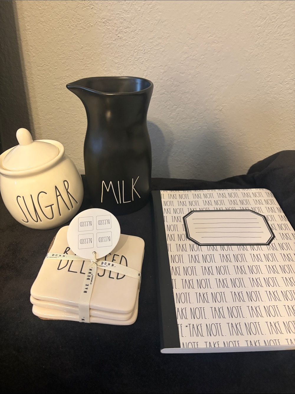 Milk Pitcher - Black Ceramic Milk Jug